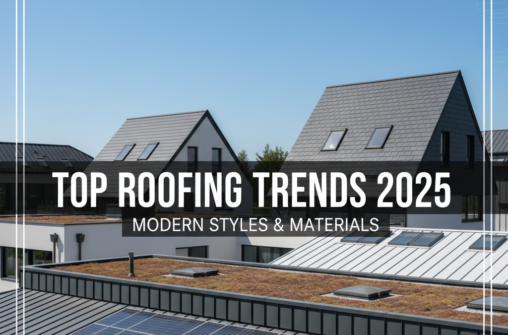 Top Roofing Trends in 2025: Modern Styles and Materials